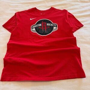 Nike Red Houston Rockets Short Sleeve Tee